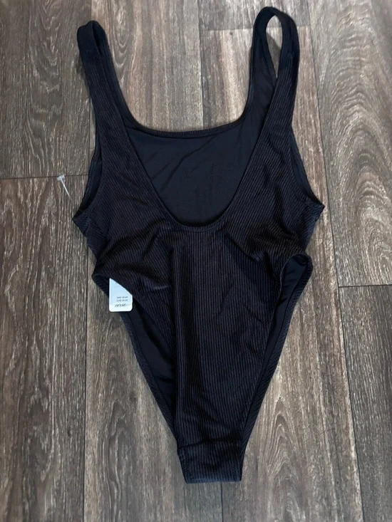 Aerie Shine Rib Birthday Scoop Cheekiest One Piece Swimsuit - Picture 5 of 7